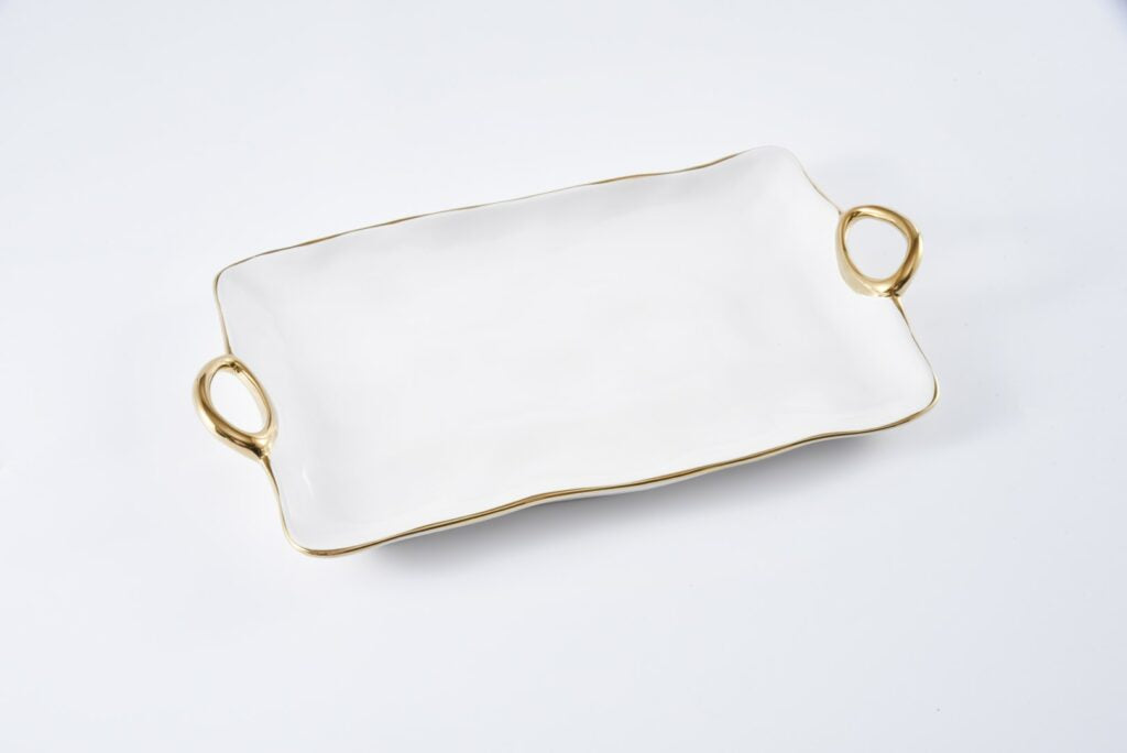 CER-2610-WG Large Platter  17.5 × 9.5 × 1.75 in