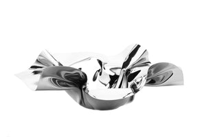 MSB1032 14" Round Stainless Steel Ruffled Design Serving Bowl