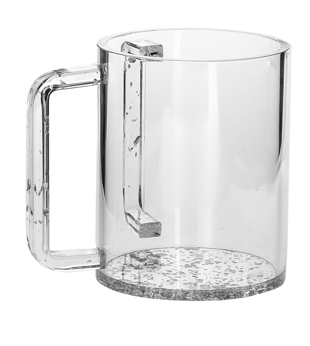 7070-S WASH CUP SILVER LUCITE