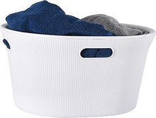 Load image into Gallery viewer, 35 L Ribbed Laundry Basket, White
