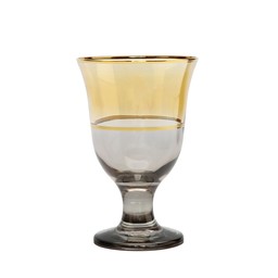GWG3665 Short Stem Glasses Amber/Gold