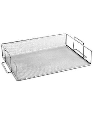 Mesh Stackable Paper Tray in Silver Sold Per 1 Tray #2303