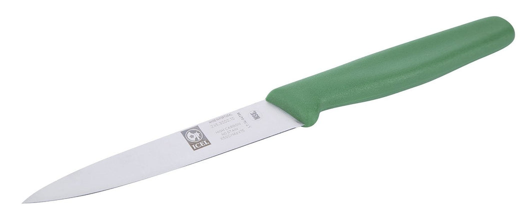 Icel Green 4-Inch Paring Knife, Straight Edge