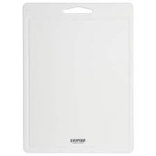 Fayer Polypropylene 18in x 13in Rectangular Cutting Board in White