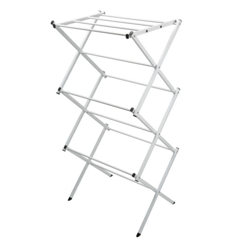 Compact 3 Tier White Dryer Rack