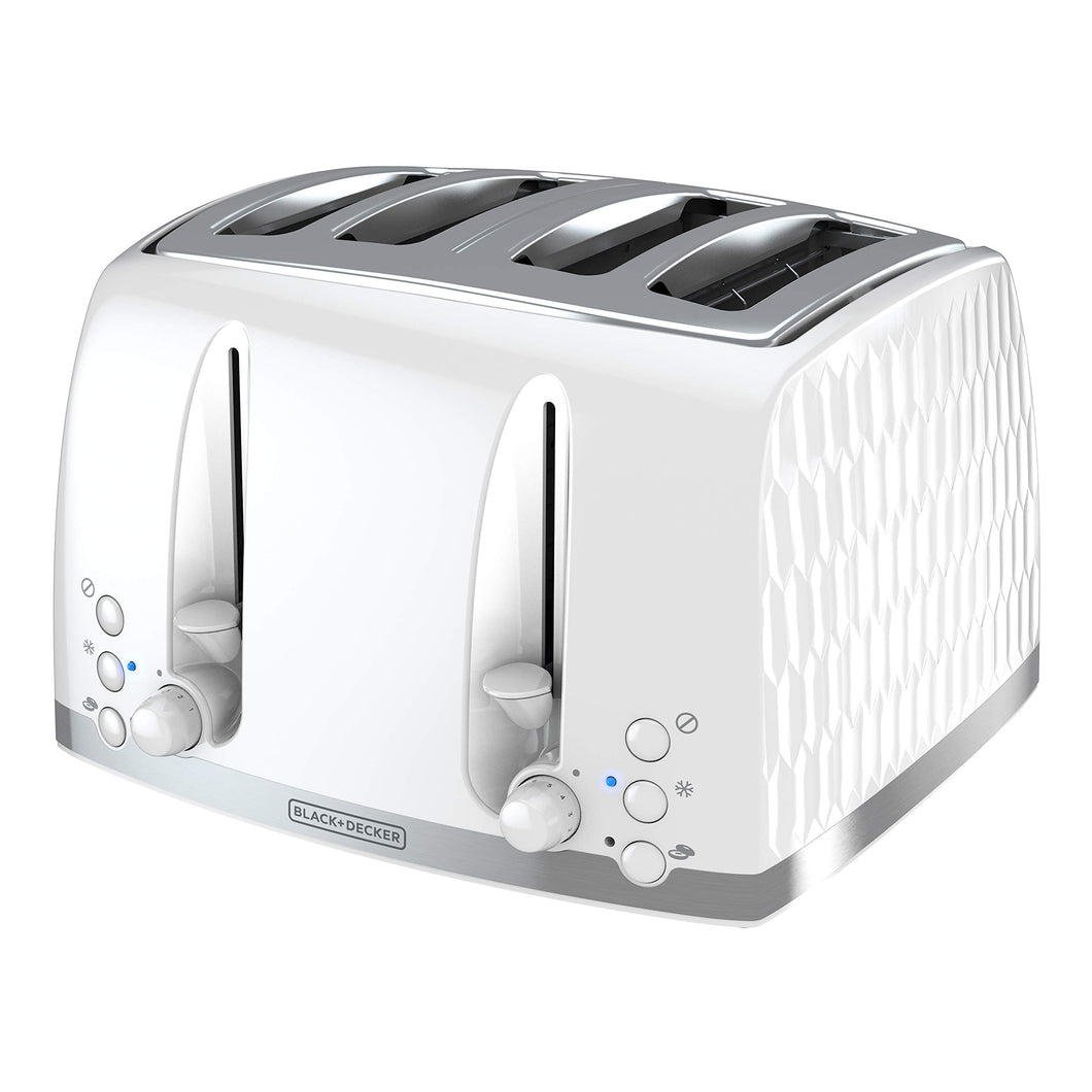 Honeycomb Collection 4-Slice Toaster with Premium Textured Finish