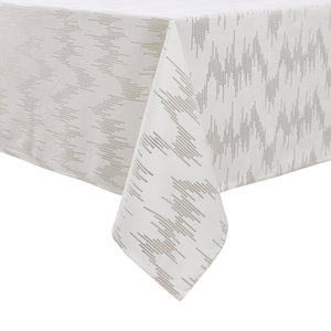 Tablecloth Velvet TC1400 - White. Dotted Gold foil Print. 70/120