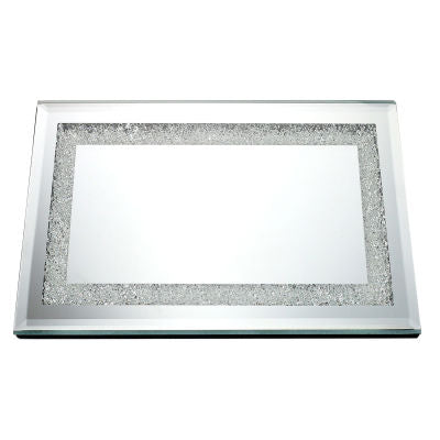 GS5510 Mirror Tray With Diamonds 13.8x9.8