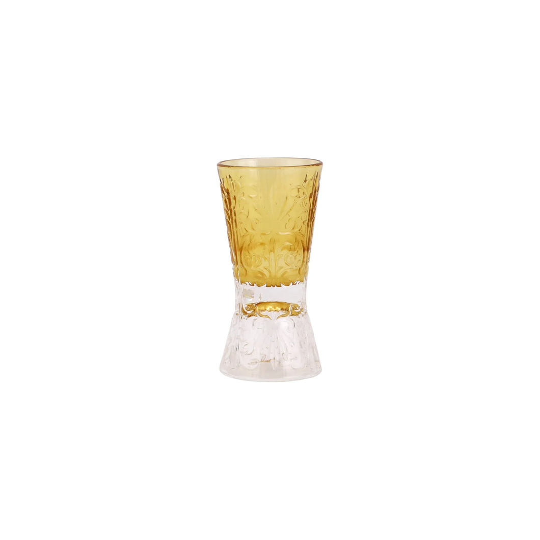 BCO-8814A Barocco Amber Liquor Glass Set Of 4