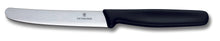 Load image into Gallery viewer, Victorinox 4.5 Inch Straight Knife Round Tip  Black
