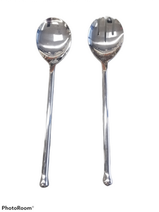 G100513 Non Hammered Silver  Petesh Servers