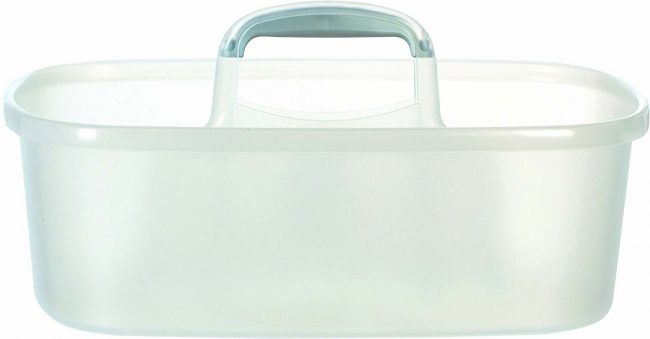 CARRY-ALL STORAGE TOTE- CASABELLA TRANSLUCENT/SILVER