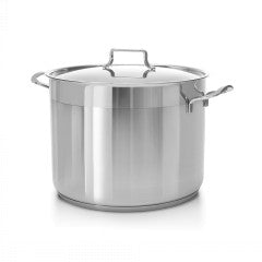Haschver Stainless Steel Stockpot with Lid 21 Quart 30x28 cm H21