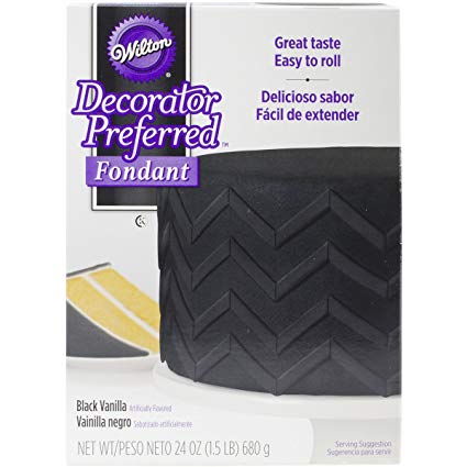 Wilton Decorator Preferred Black Fondant, 24 oz. Fondant Icing