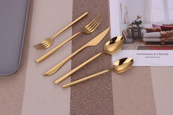 VF809G Crownex All Gold Flatware