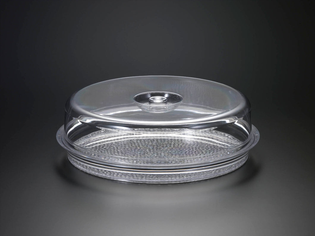H-7022 11 INCH ROUND TRAY W/ COVER