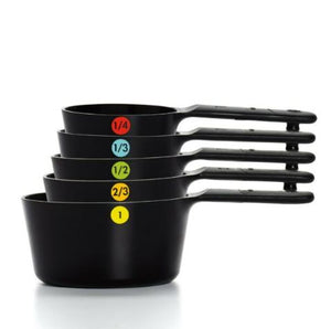 GG 6 PIECE MEASURING CUPS - BLACK