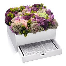 BE-VA-SQ-FL Bencher Vase Set - Square Floral Arrangment