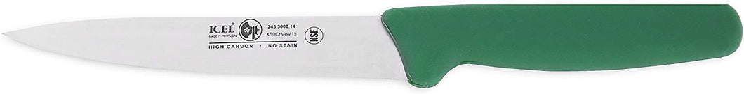 Icel Green 6-Inch Utility Knife, Straight Edge