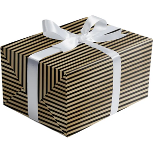 Black Gold Stripe Gift Wrap - Roll