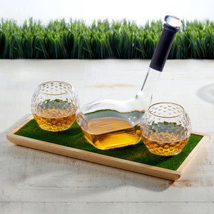 28309 GOLF DECANTER &2 GLASS