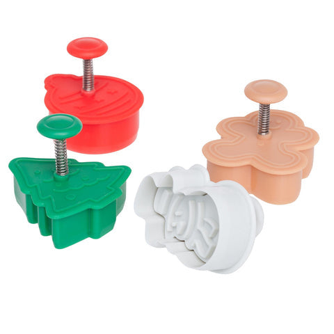 4 PC S/S HEART PLUNGER CUTTER SET