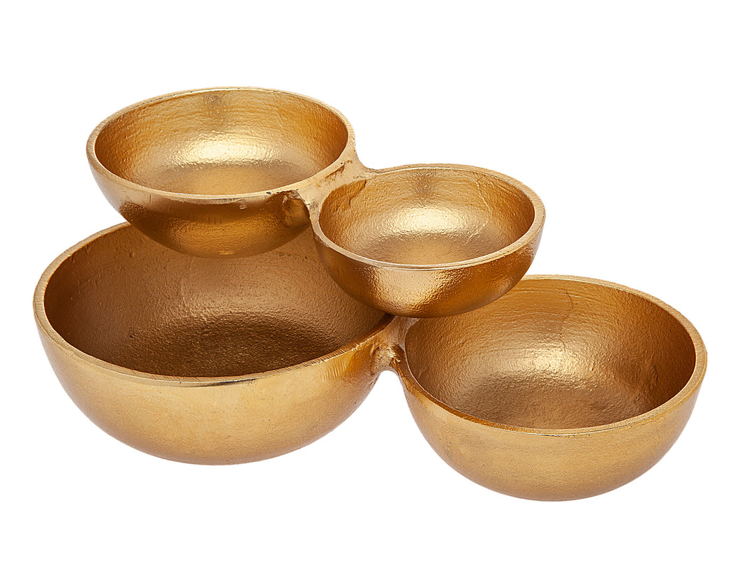 5562 Gold Cluster Candy Bowl