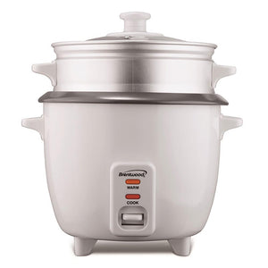 BRENTWOOD 16CUP COOKED RICE /STEAMER WHT