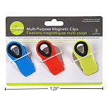 L.Gourmet, 3-pc Coloured Magnetic Clips, t.o.c.