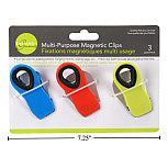 L.Gourmet, 3-pc Coloured Magnetic Clips, t.o.c.