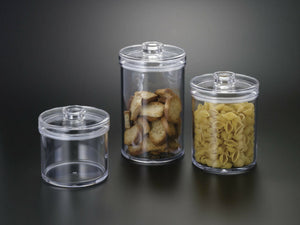 H-7036-L Acrylic Round Cookie Jar Large