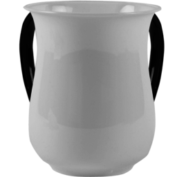 59395 Acrylic Wash Cup Pearl With Black Handles 5