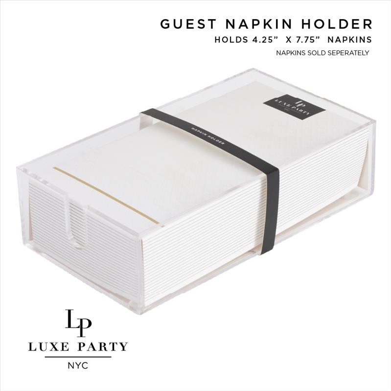 Acrylic Napkin Holder -Guest 8.75x5x2.45