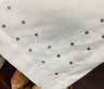 DT-72X162 SILV SPILL PROOF EMBROIDERED POLKA DOT TABLECLOTH 72X162: SILVER