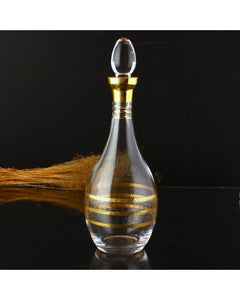 TAJ 90812 - Mozaik Gold Glass Wine Bottle