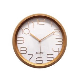 XK506 12" ROUND ROSE GOLD WALL CLOCK