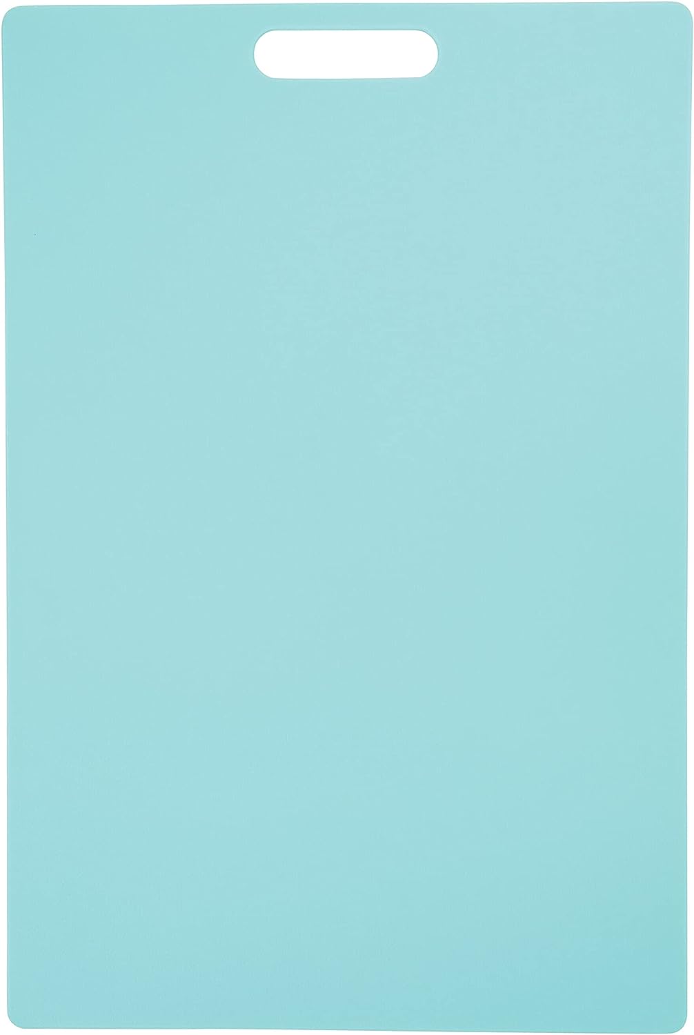 Farberware Plastic Cutting Board, 12x18 Inch, Aqua