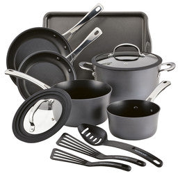 Rachel Ray 11-Piece Hard Anodized Cookware Set