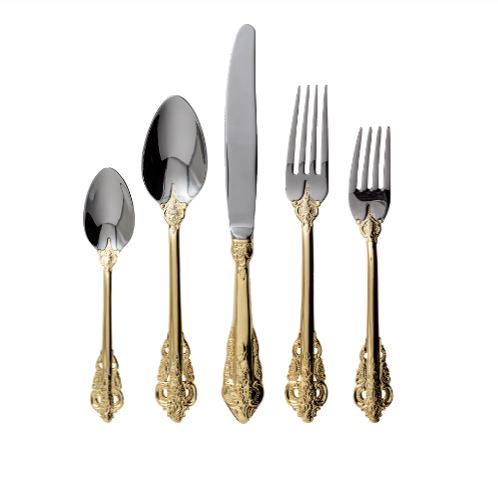 VC-141 Jade, Gold Handle Service for 4