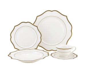 Goldie Bone China Dinnerware Service For 4