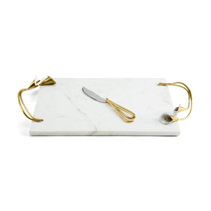 123216 Calla Lily Cheese Board/Knife
