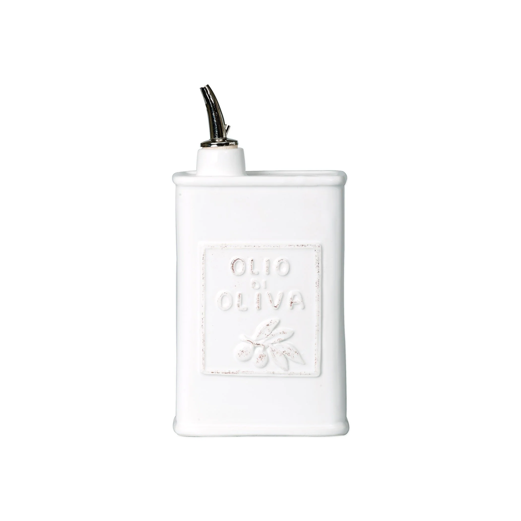 LAS-2693W Lastra White Olive Oil Can