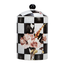 Load image into Gallery viewer, K-PJCB-M Porcelain Checkered Jar Medium
