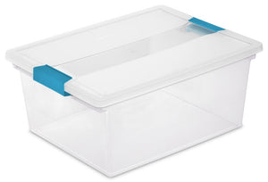 STORAGE CLIP BOX-14x11 x6.25 CLEAR