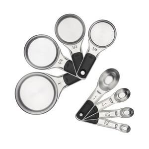 OXO GG 8 PIECE STAINLESS STEEL MEASURING CUPS AND SPOONS SET