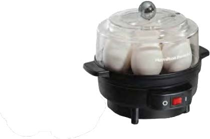 25500 HAMILTON BEACH Egg Cooker with Built-in Timer and Poaching Tray
