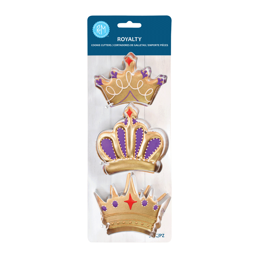 ROYALTY 3 PC COOKIE CUTTER SET