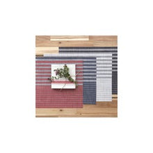 Load image into Gallery viewer, Linen Stripe Vinyl Placemat Navy
