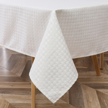 Load image into Gallery viewer, TC1373 Tablecloth Houndstooth White
