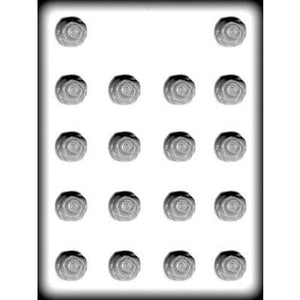 8H-13036    Rose Hard Candy Mold, 1"